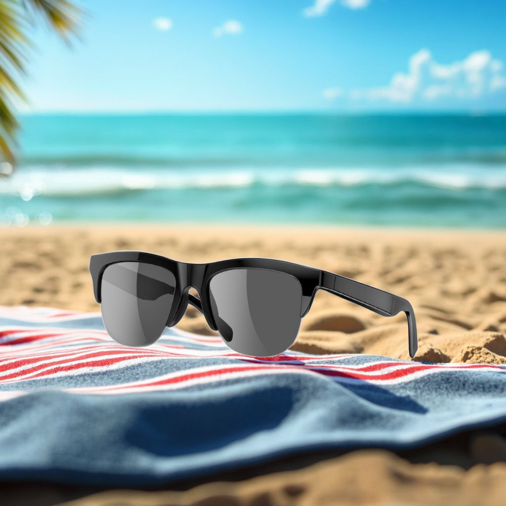 Gafas de sol inteligentes polarizadas con bluetooth, proteción UVA 100% micrófono y altavoces.
