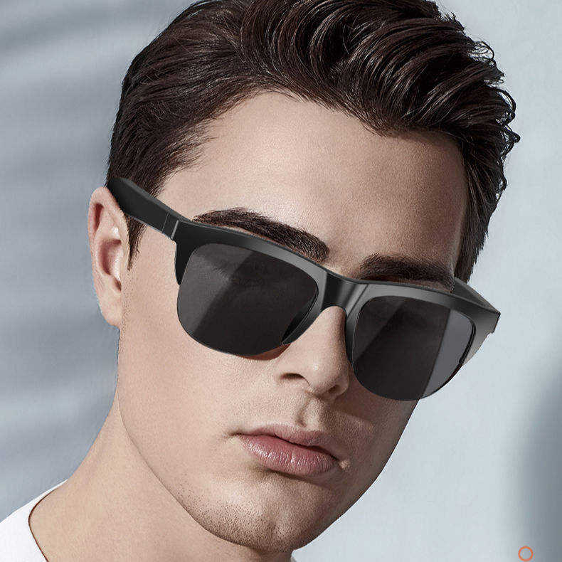 Gafas de sol inteligentes polarizadas con bluetooth, proteción UVA 100% micrófono y altavoces.